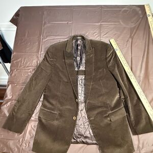 John Varvatos Rich Brown Velvet Blazer